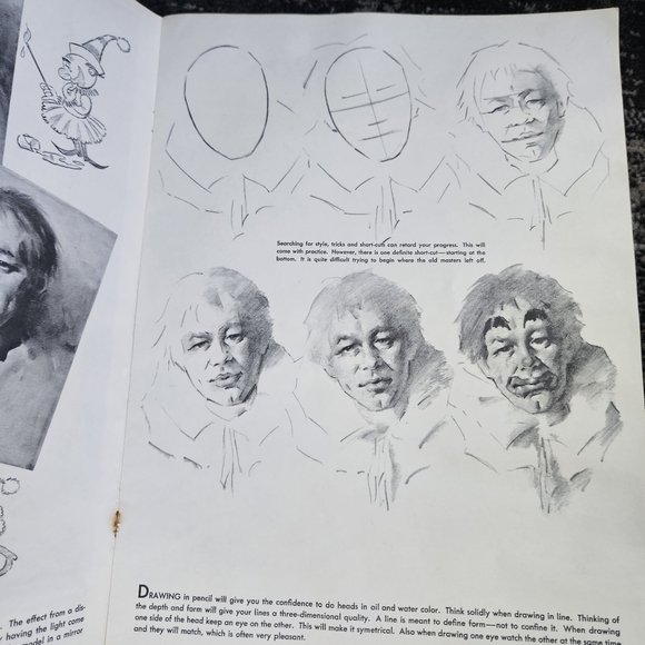 Clowns And Characters Walter Foster #62 Softcover 30 Pages Vintage How-To-Draw - Picture 5 of 16